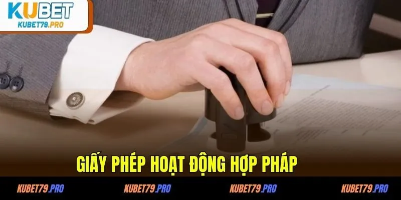 Giấy phép hoạt động hợp pháp